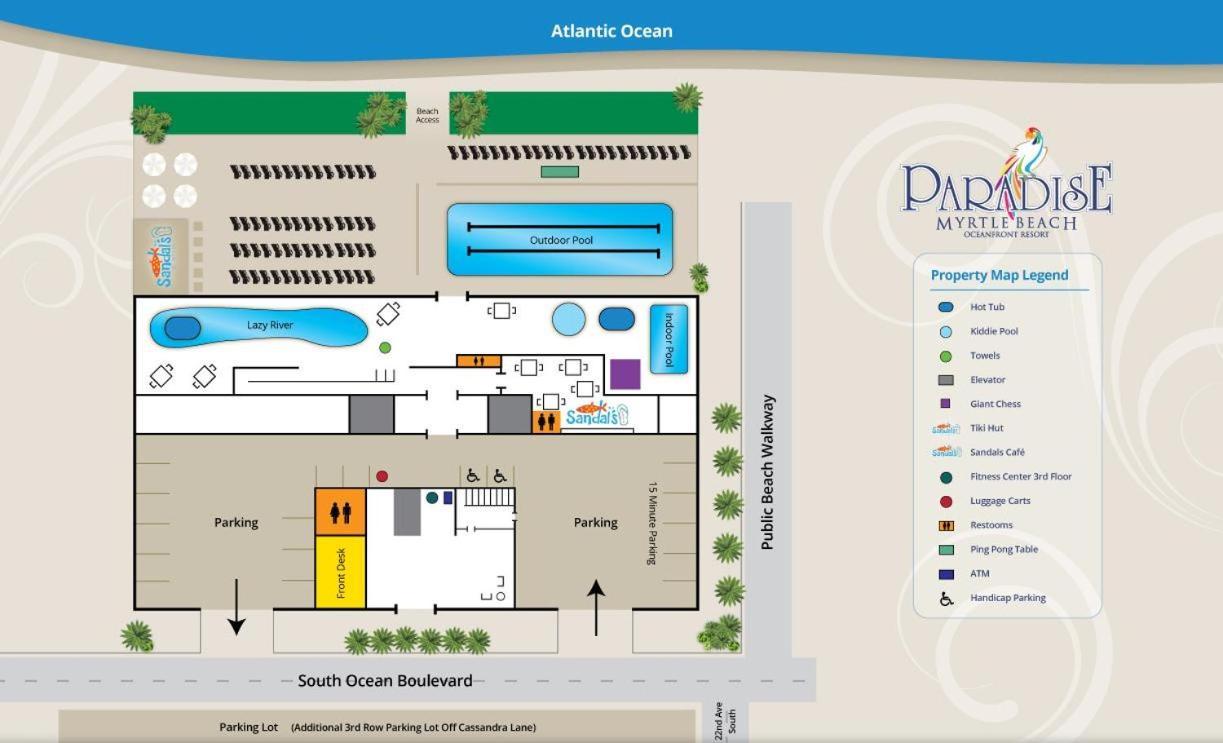 Paradise Resort Unit 1407 Myrtle Beach Bagian luar foto
